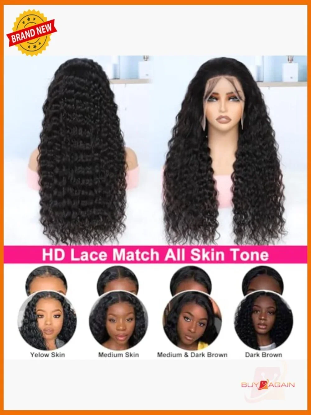 13x6 Deep Wave Lace Front Wig Human Hair 180 Density 28in Full Lace Frontal Wig